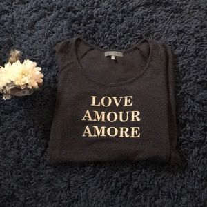 GRAY-Saks Fifth Avenue Long Sleeve Top